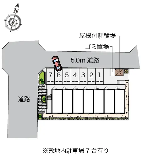 ★手数料０円★厚木市三田 月極駐車場